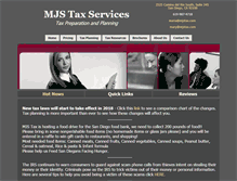 Tablet Screenshot of mjstax.com